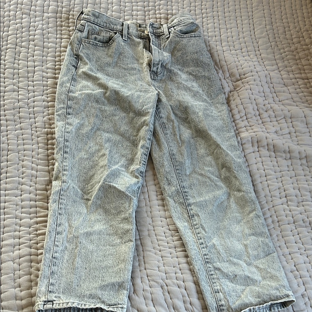 Goodfellow & Co Women's Light Gray Straight Leg Jeans